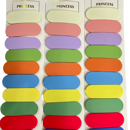 10 Pcs Matte Finish Candy Color Daily Use Tic Tack Hair Pin Accessories Tic Tac Clip (Multicolor)