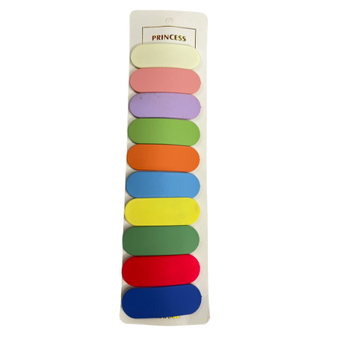 10 Pcs Matte Finish Candy Color Daily Use Tic Tack Hair Pin Accessories Tic Tac Clip (Multicolor)