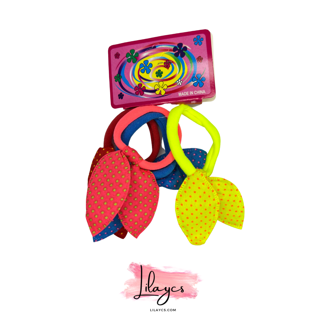 Multi Color Ponytail Card - 4 PCS 1 Card