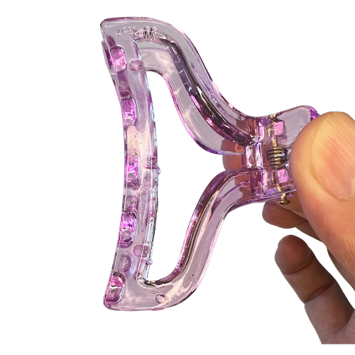 Clear Hair Claw Clips, Non Slip Hair Clips for Women Big Transparent Banana Hair Barrettes for Women Girls French Aesthetic Hair Accessories