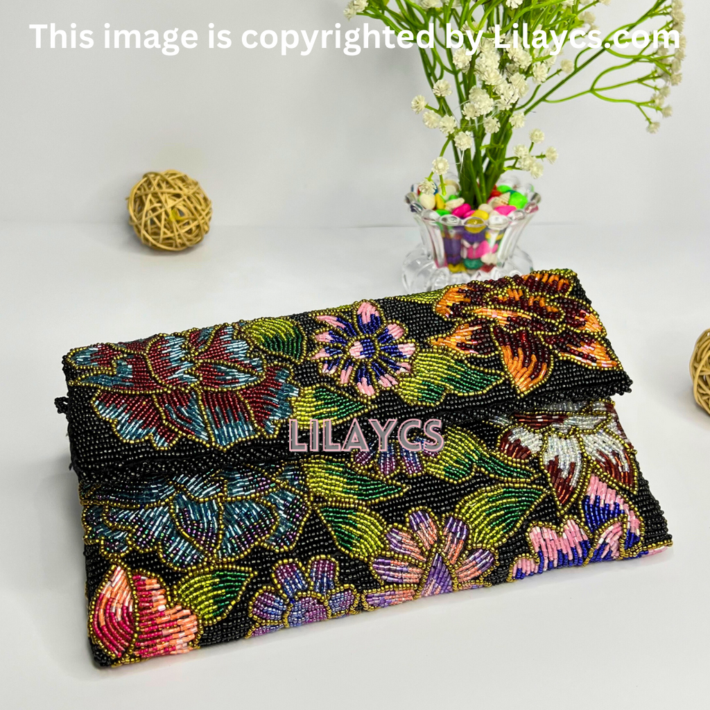 Garden Party Multi-Flowers Clutch