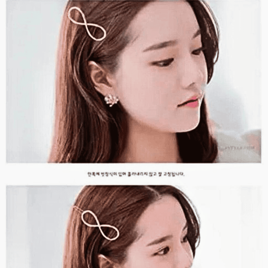 Stylish Geometric Metal Hair Clips Set - Pack of 6 Silver Barrettes by Homeoculture