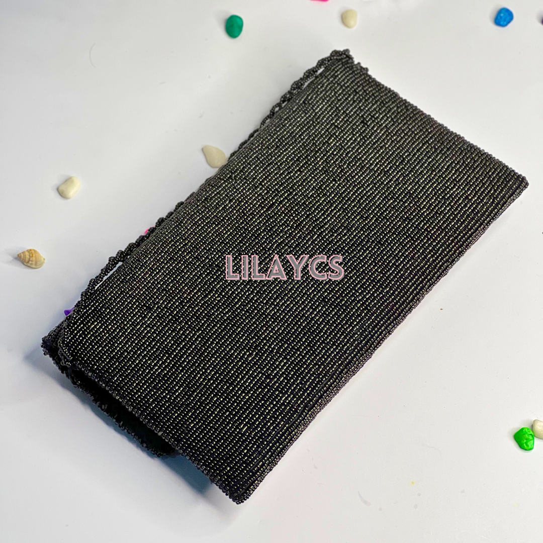 Black Beautiful Simple and Elegant Handmade Clutch