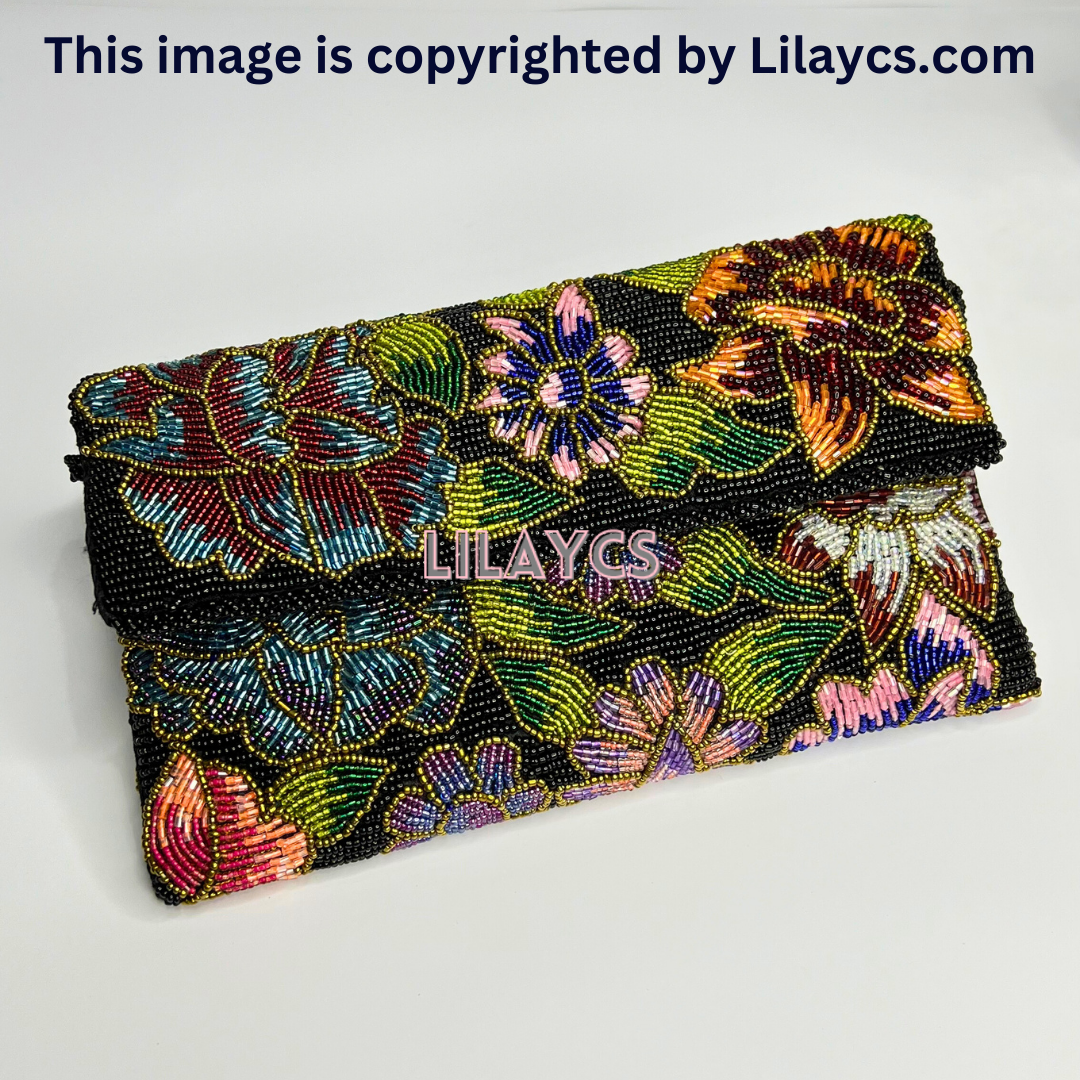 Garden Party Multi-Flowers Clutch