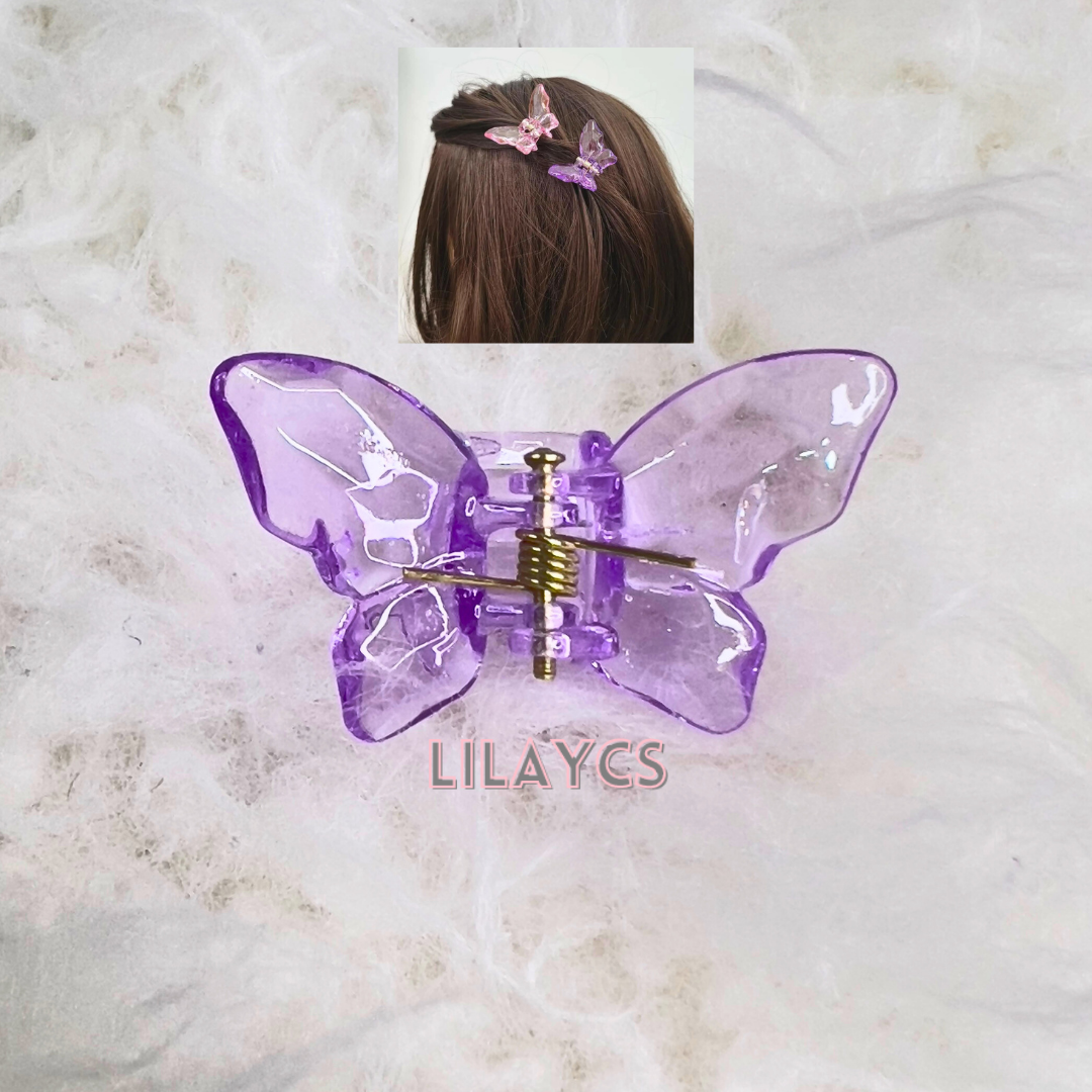 24 Pieces Girls Clear Butterfly Hair Clips - Beautiful Hair Accessories for Girls and Women