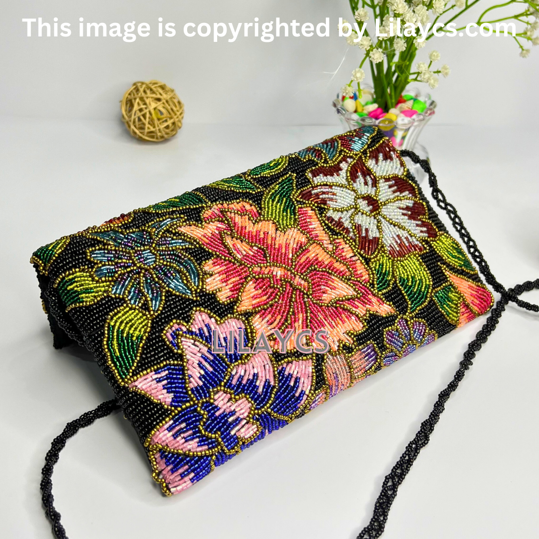 Garden Party Multi-Flowers Clutch