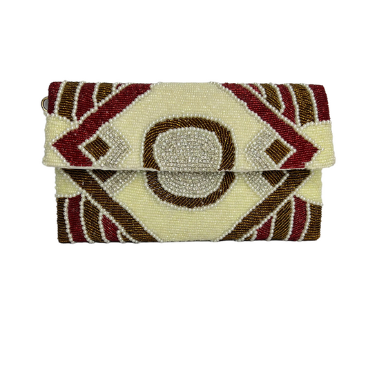 Diamond Snowflake Elegance Handmade clutch