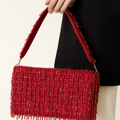 Luxe Gold Beaded Bag