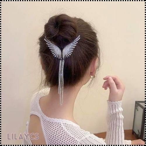 Pearl Butterfly Tassel Hair Clip - Korean Style Joora Wings