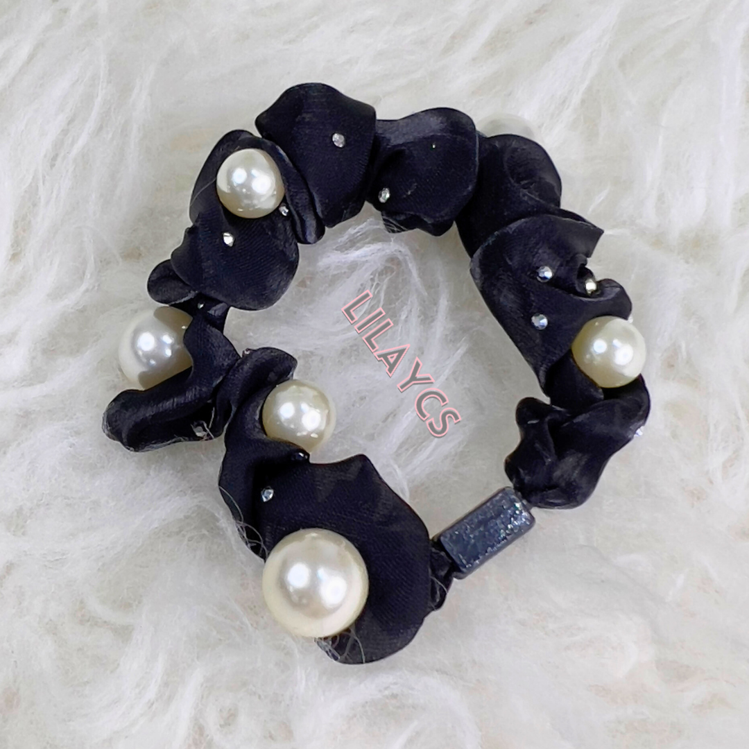 12 Pieces Box Pack Pearls Ponies Pack - Elegant Pearl Hair Ties for Stylish Hairdos