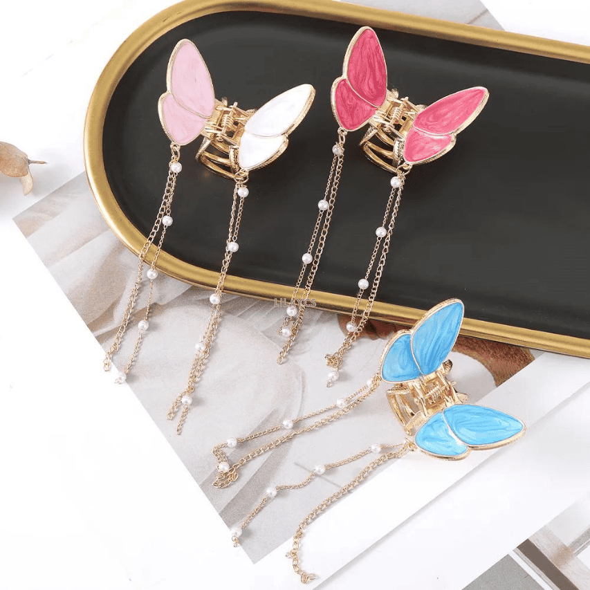 1PC Metal Fancy Alloy Butterfly Hair Clip