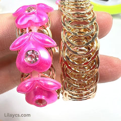 Box Price - 12 Piece Gold Cute Girls Kids Metal Gold Color Jewelry Sets in a Beautiful Bracelet Box