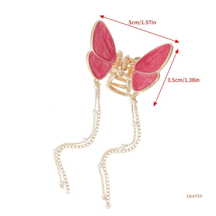 1PC Metal Fancy Alloy Butterfly Hair Clip