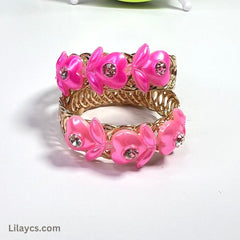 Box Price - 12 Piece Gold Cute Girls Kids Metal Gold Color Jewelry Sets in a Beautiful Bracelet Box