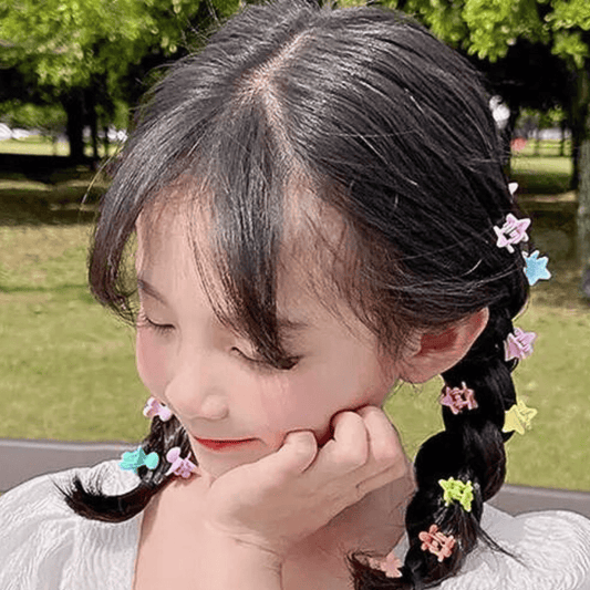 Random 10 PCS - Korean Style Hair Clip Set: 10PCS Mini Hair Clips for Girls - Perfect Birthday Gift and Hair Accessories