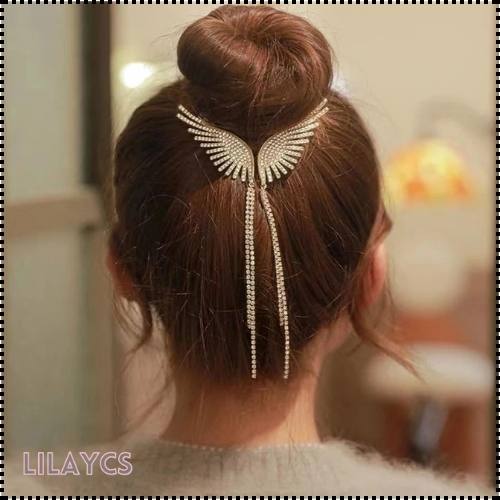 Pearl Butterfly Tassel Hair Clip - Korean Style Joora Wings