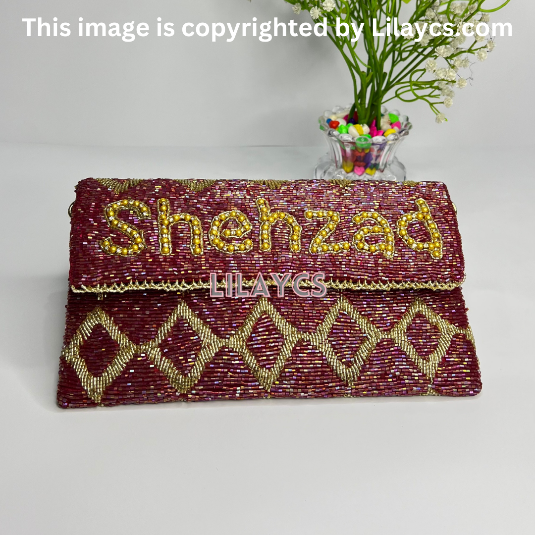 Custom Name and Design Clutch - Express Your Unique Style