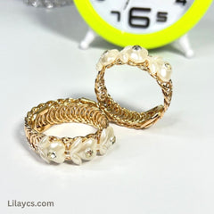 Box Price - 12 Piece Gold Cute Girls Kids Metal Gold Color Jewelry Sets in a Beautiful Bracelet Box