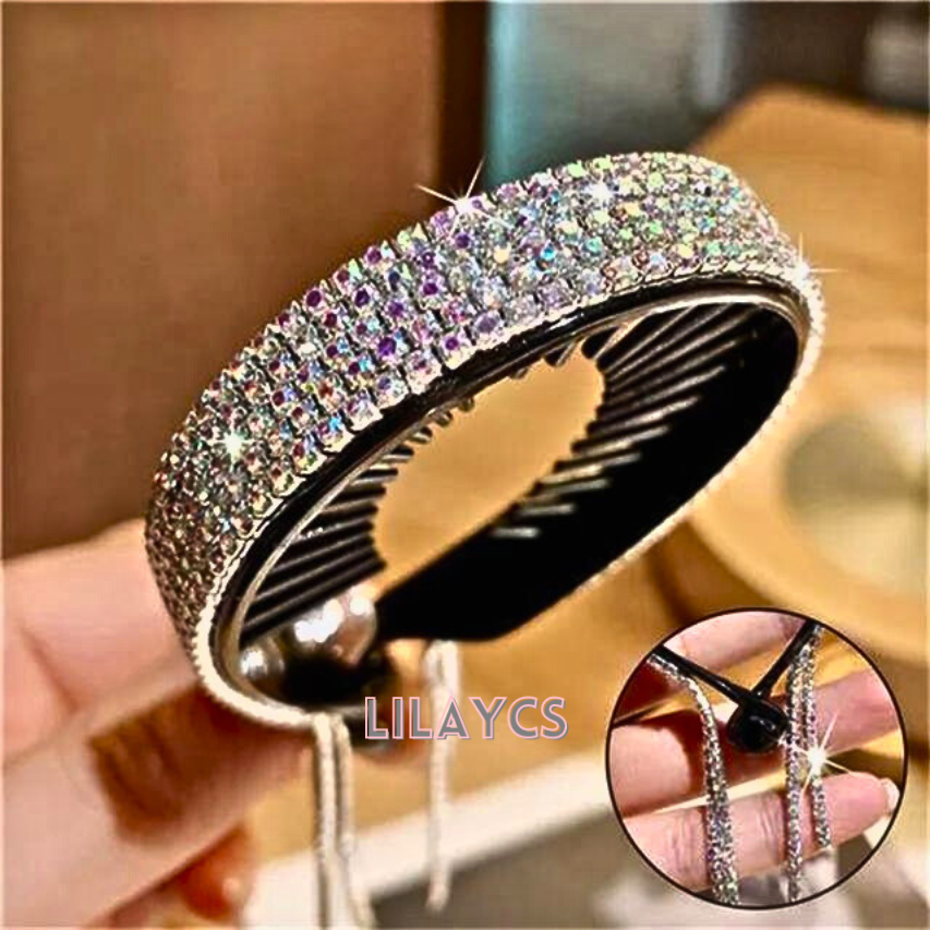 Sparkle and Shine: Rhinestone Hair Clip - Glamorous Hair Accessories for Women and Girls