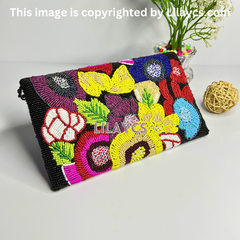 Premium Multicolor Handmade Beads Clutch