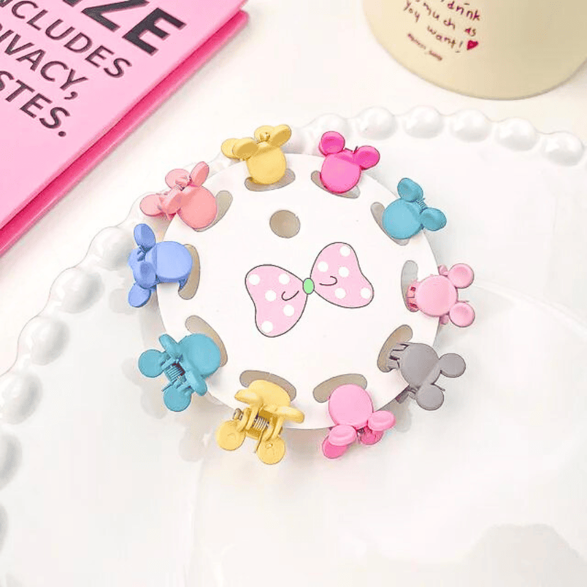 Random 10 PCS - Korean Style Hair Clip Set: 10PCS Mini Hair Clips for Girls - Perfect Birthday Gift and Hair Accessories