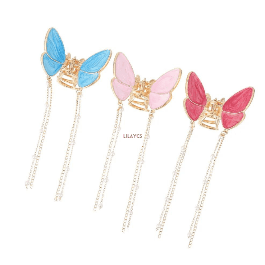 1PC Metal Fancy Alloy Butterfly Hair Clip