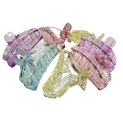 Transparent Elegance: Non-Slip Hair Claw Clips for Women – French Aesthetic Hair Accessories