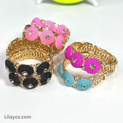 Box Price - 12 Piece Gold Cute Girls Kids Metal Gold Color Jewelry Sets in a Beautiful Bracelet Box