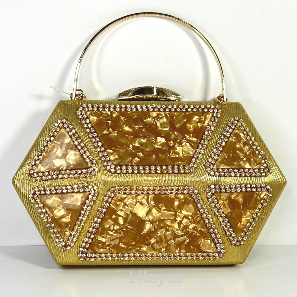 Hard Top Fancy Ladies Clutch Marble Design
