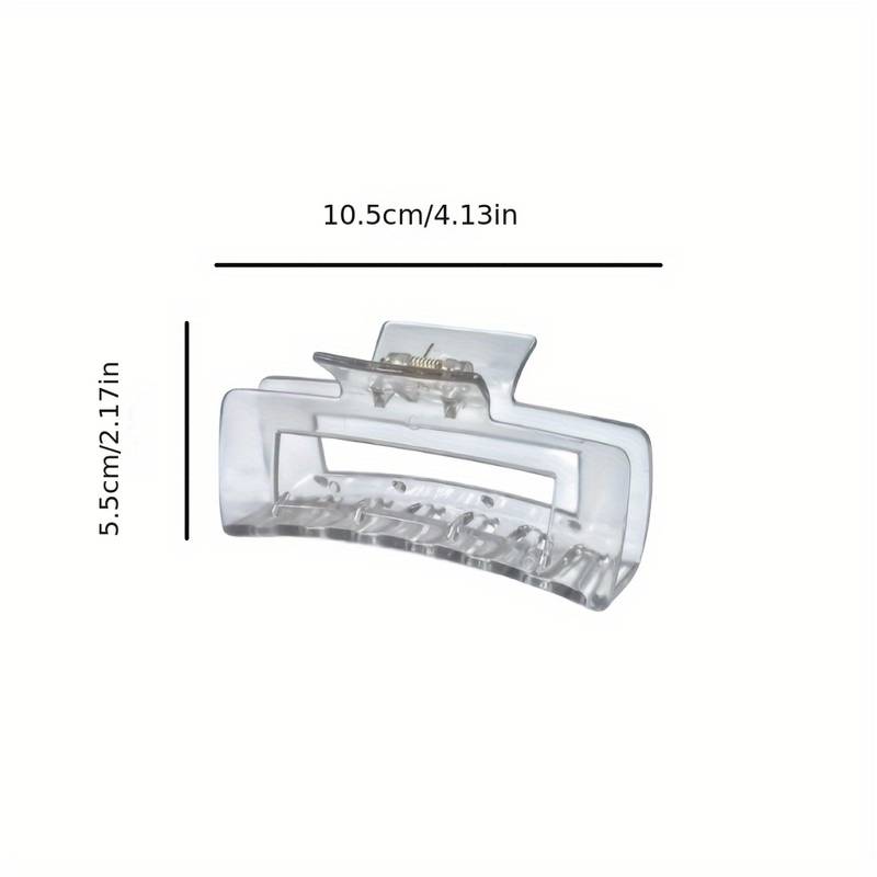 Transparent Elegance: Non-Slip Hair Claw Clips for Women – French Aesthetic Hair Accessories