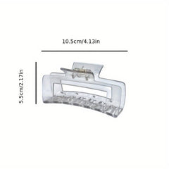 Transparent Elegance: Non-Slip Hair Claw Clips for Women – French Aesthetic Hair Accessories