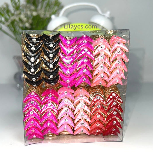 Box Price - 12 Piece Gold Cute Girls Kids Metal Gold Color Jewelry Sets in a Beautiful Bracelet Box