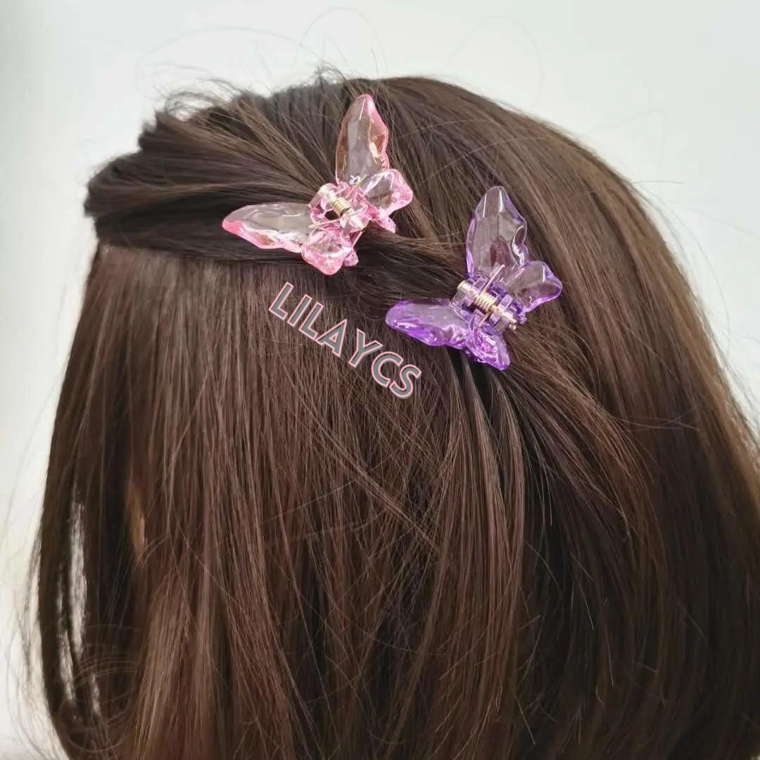 24 Pieces Girls Clear Butterfly Hair Clips - Beautiful Hair Accessories for Girls and Women