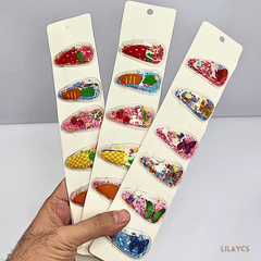Elegant Crystal Elegance Hair Clips Set - Sparkle and Shine in Style