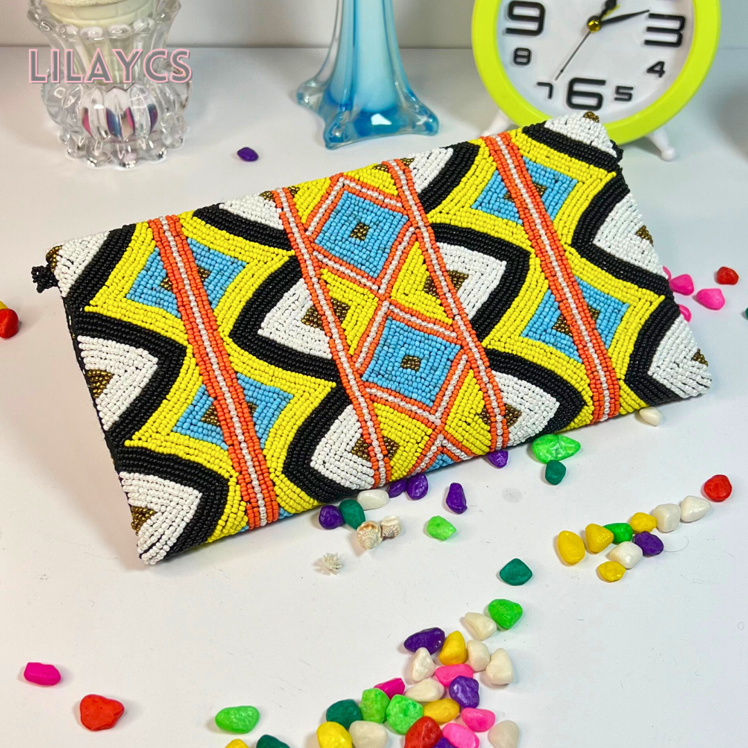 Cultural Harmony: Handcrafted Beads Clutch Celebrating Tradition