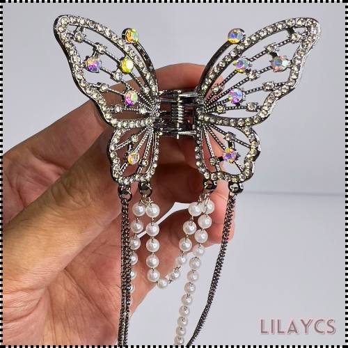 Luxury Butterfly Pearl Hair Claws - Premium Hair Accessories in Pakistan