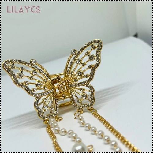 Luxury Butterfly Pearl Hair Claws - Premium Hair Accessories in Pakistan