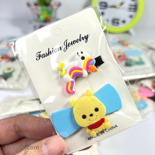 Silicon Kids Cute Hair Pins