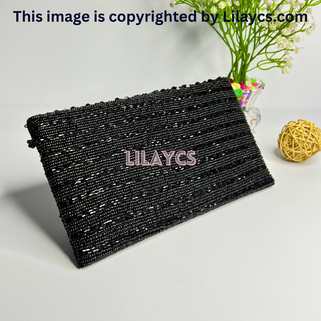 Premium Black Diamond HandCrafted Clutch