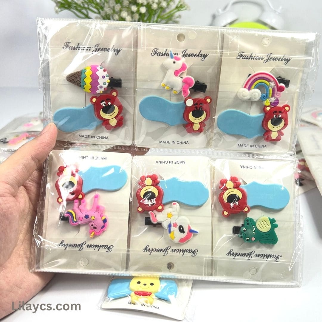 Silicon Kids Cute Hair Pins