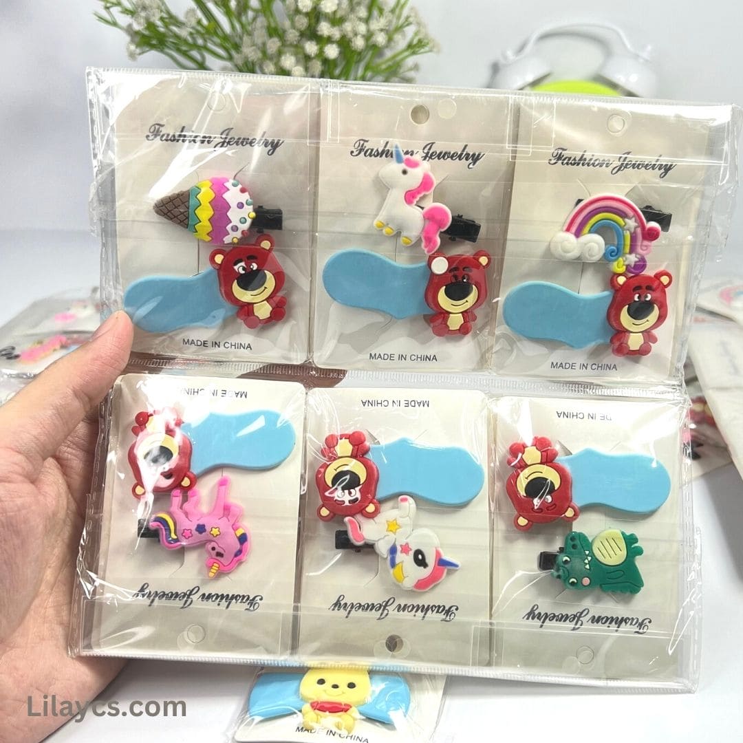 Silicon Kids Cute Hair Pins