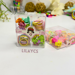 Gift Set Korean Fashion Mini Grab Clip Baby Scrunchie Hair Accessories Set - Gentle and Stylish Hair Solutions for Children