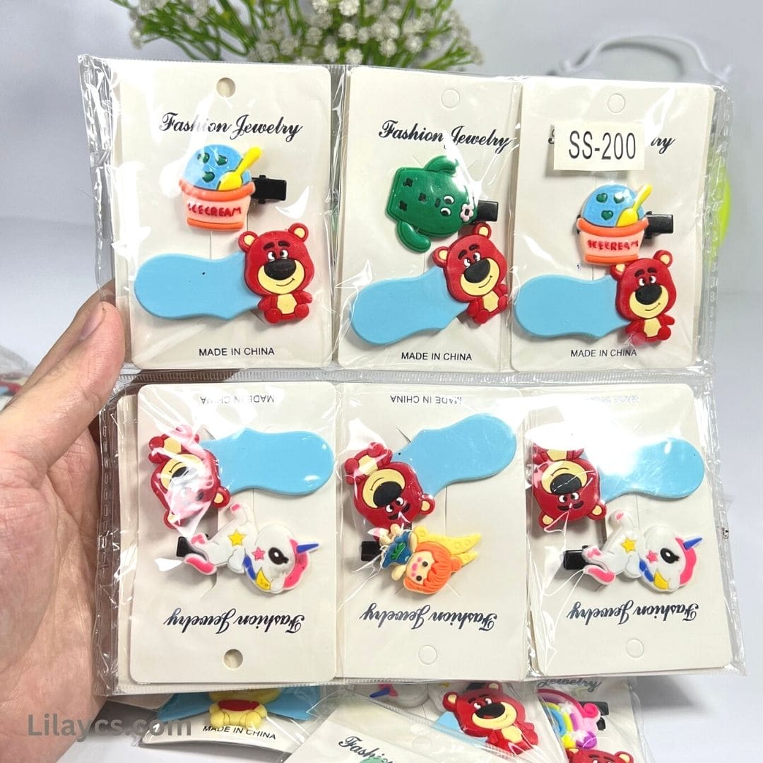 Silicon Kids Cute Hair Pins