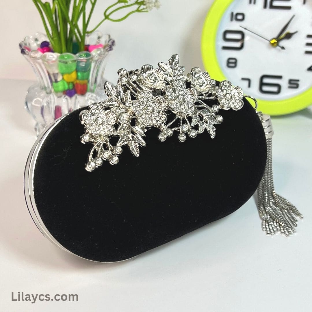 Black Beautiful Handcrafted Clutch For A Stylish Statement