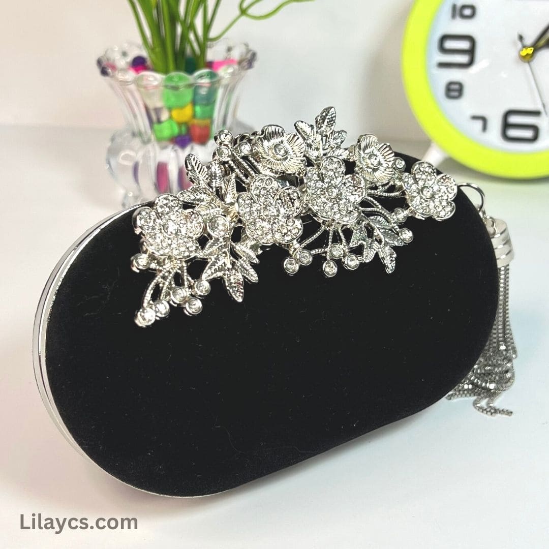 Black Beautiful Handcrafted Clutch For A Stylish Statement