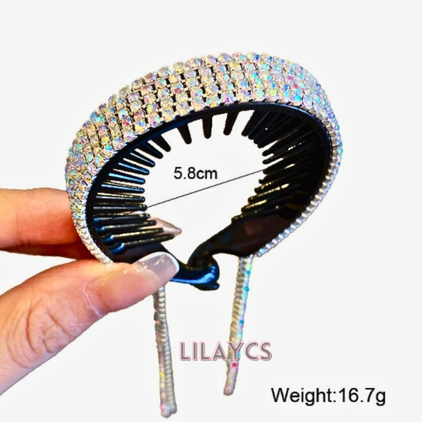 Sparkle and Shine: Rhinestone Hair Clip - Glamorous Hair Accessories for Women and Girls