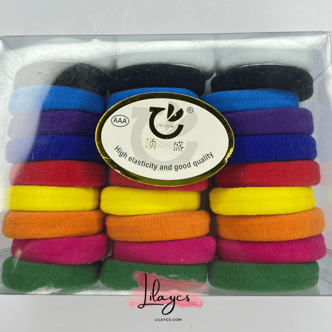 Multi Color imported Hair Ponies - 30 PCS