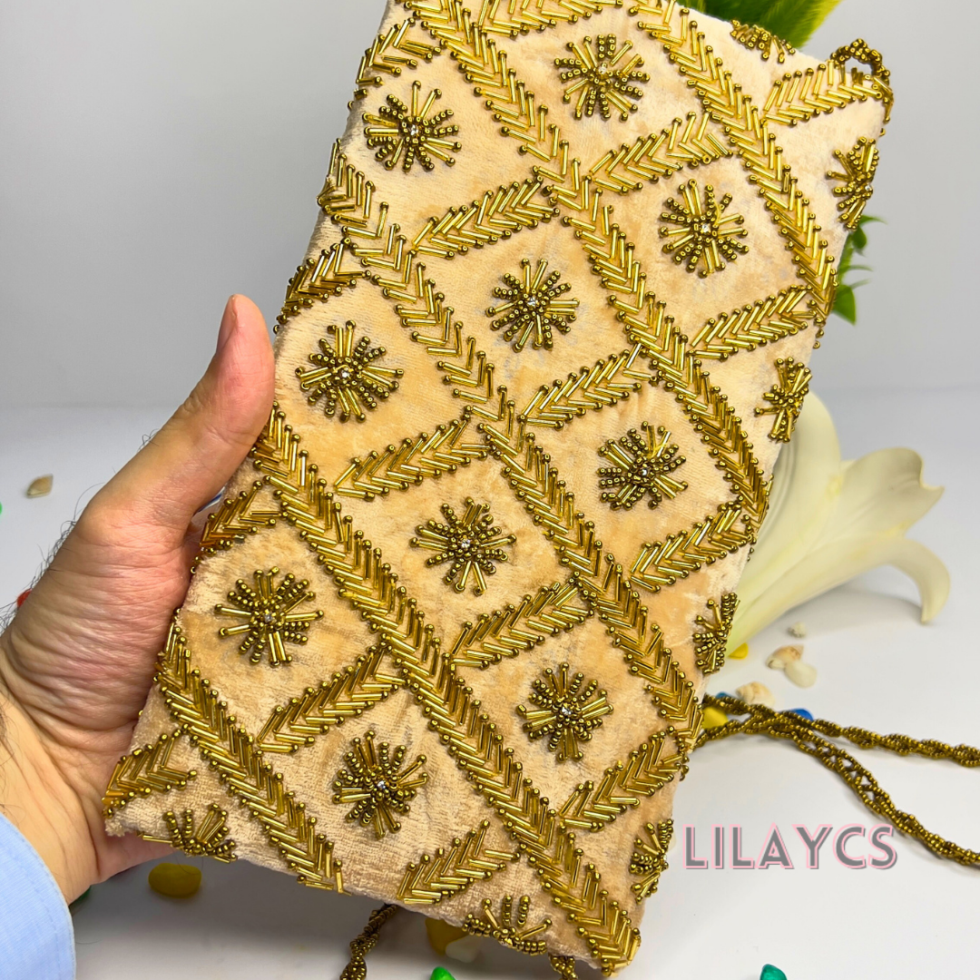 Velvet Design Wedding Clutch