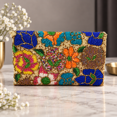 Floral Mosaic Clutch