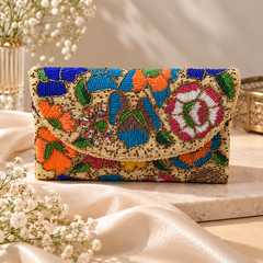 Floral Mosaic Clutch